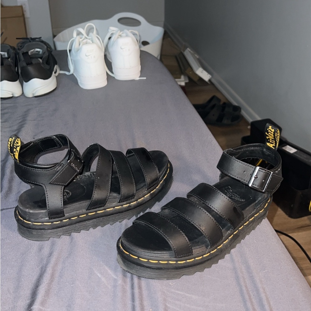 Dr. Martens Black Kids Sandals